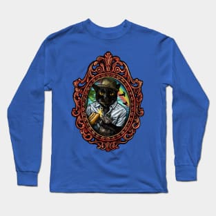 Kitsch Cameo: Bedraggled Beach Cat Long Sleeve T-Shirt